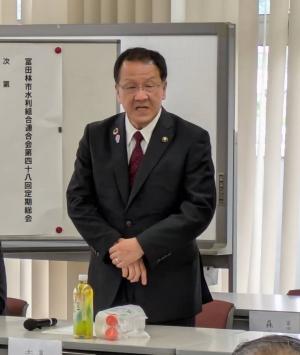 市長挨拶の写真