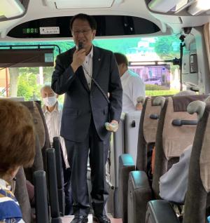 見送り時市長の挨拶