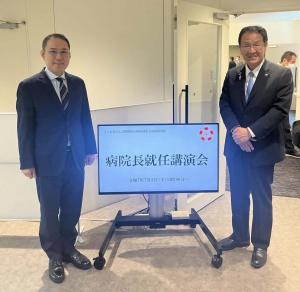 院長との記念写真