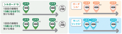 HPV接種スケジュール