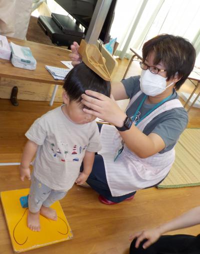 身長も計ってもらいました。