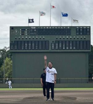 市長プレーボールの状況