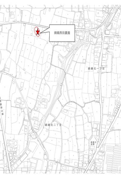 錦織西田農園地図