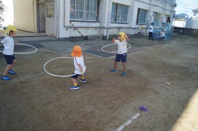 フープを教えてあげたよ