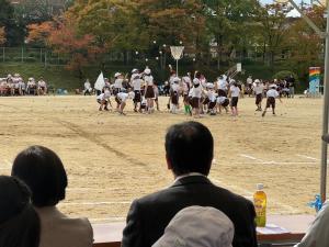 運動会視察風景写真
