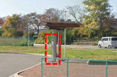 北大伴バス停留所　現在の写真