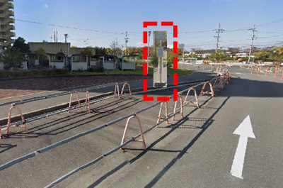 北大伴　バス停留所移設予定地