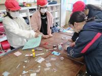 しおりづくりのコーナー