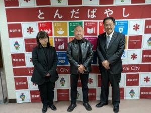 面会者との記念写真