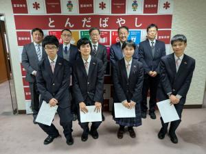 面会者との記念写真