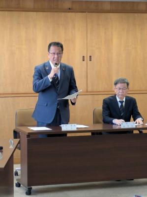 市長挨拶の写真