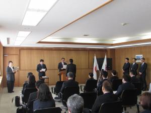 辞令交付状況写真