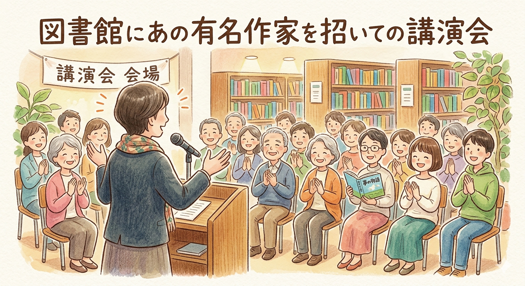 作家を招いての講演会
