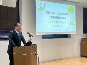 市長挨拶の写真