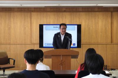 市長より熱いメッセージが送られました。