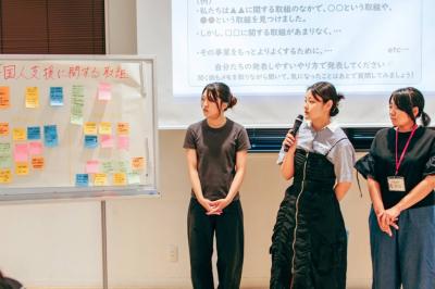研究結果発表の様子です。