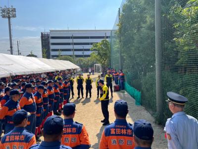 支部総合訓練 市長訓示
