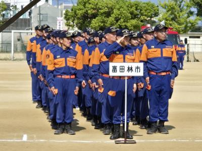 支部総合訓練開会式