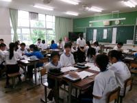 教育実習生の授業