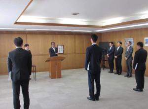 市長訓示の写真