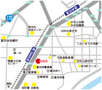 市役所周辺地図