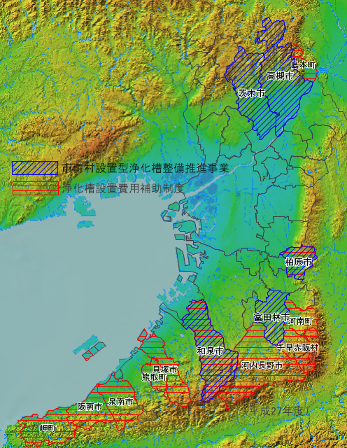 大阪府の地図の画像