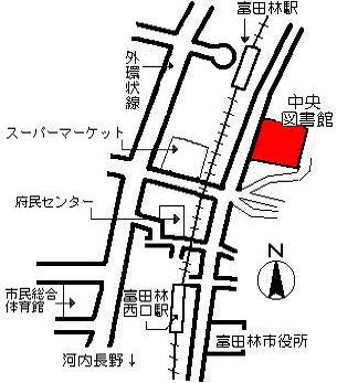 中央図書館地図の画像