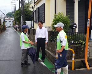 大伴小学校区地域見守り活動の皆さん