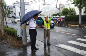 寺池台小学校区地域見守り活動