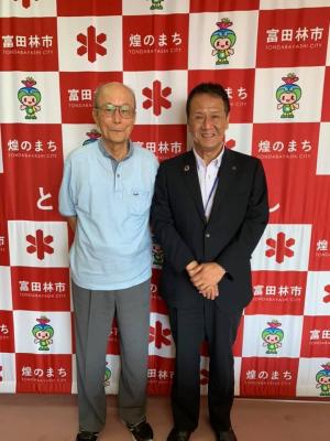 遺族会会長と市長