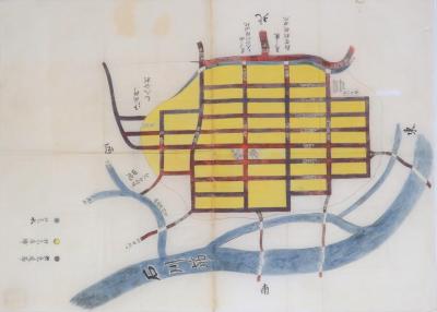  富田林村絵図（年代未詳、天保14年頃ヵ）