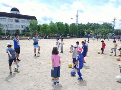 サッカー教室の様子写真