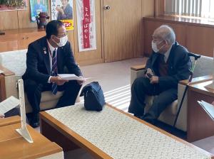 身体障がい者協会会長と面会