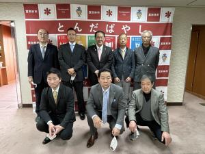 商工会、商業連合会、料飲宿組合面会風景１　