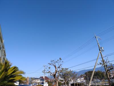 下校時の青空