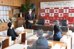 藍野大学短期大学部協定締結風景写真