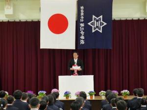 中学校入学式風景