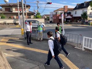 高辺台小見守り風景