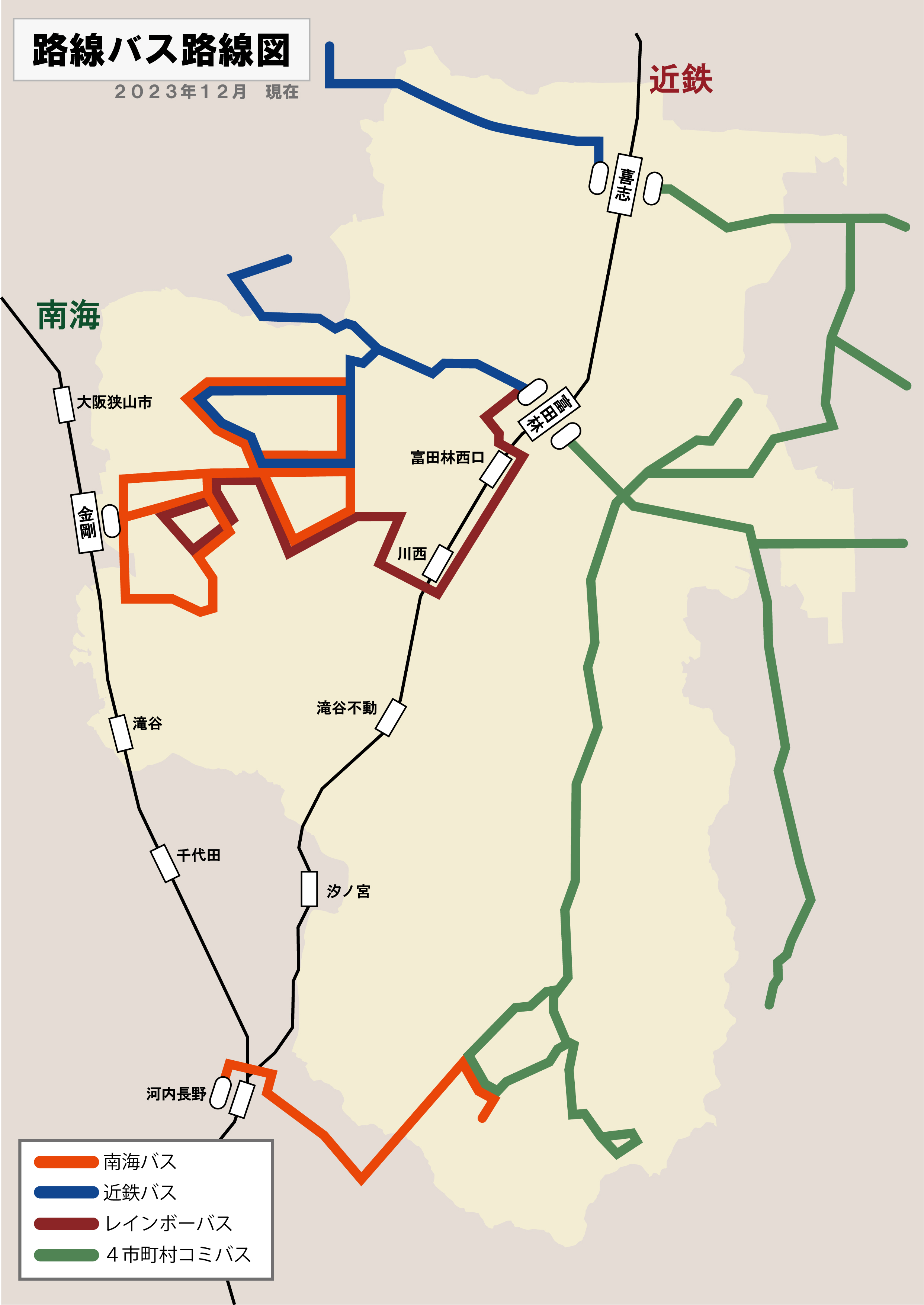 路線バス路線図