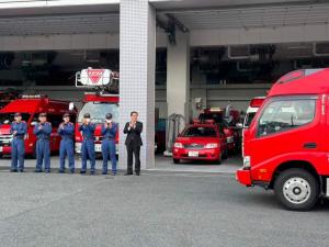 能登半島地震緊急消防援助隊第6隊迎え